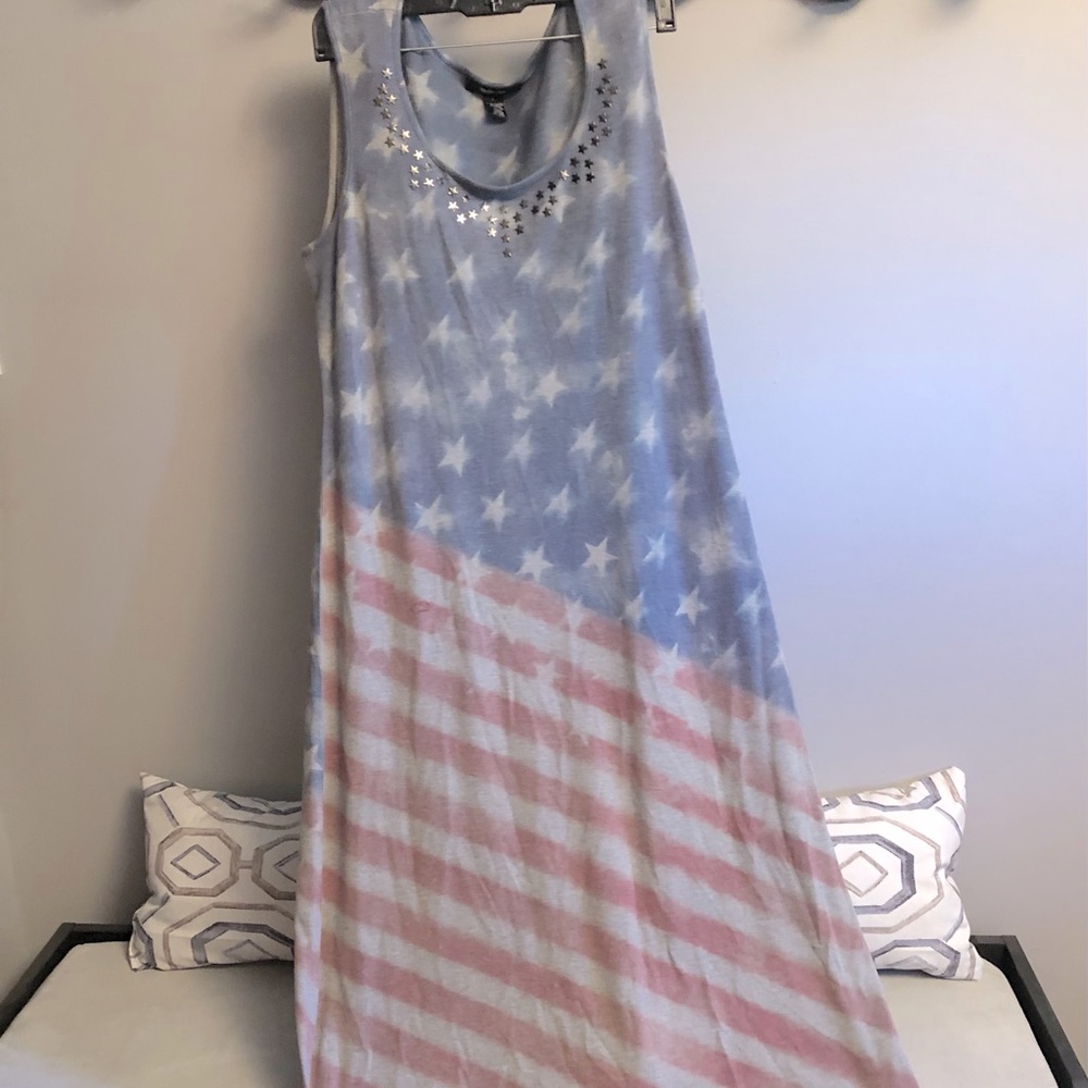 Stars & Stripes maxi dress. Size L